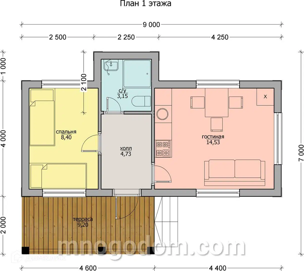 Планировка 1 этаж этажа