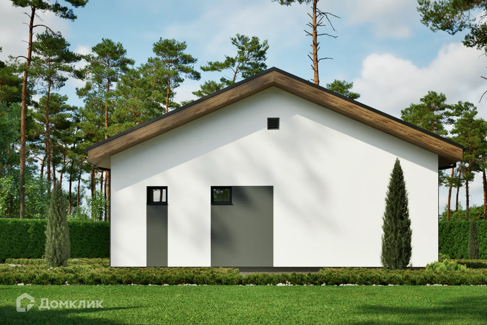 Проект дома «P-H 1/10» компании Perfect House г. Ханты-Мансийск из материала Газобетонные блоки площадью 106м² под ключ за 6930000₽ в Луганске | 1 этаж, 3 спальни, 2 санузла – Домклик