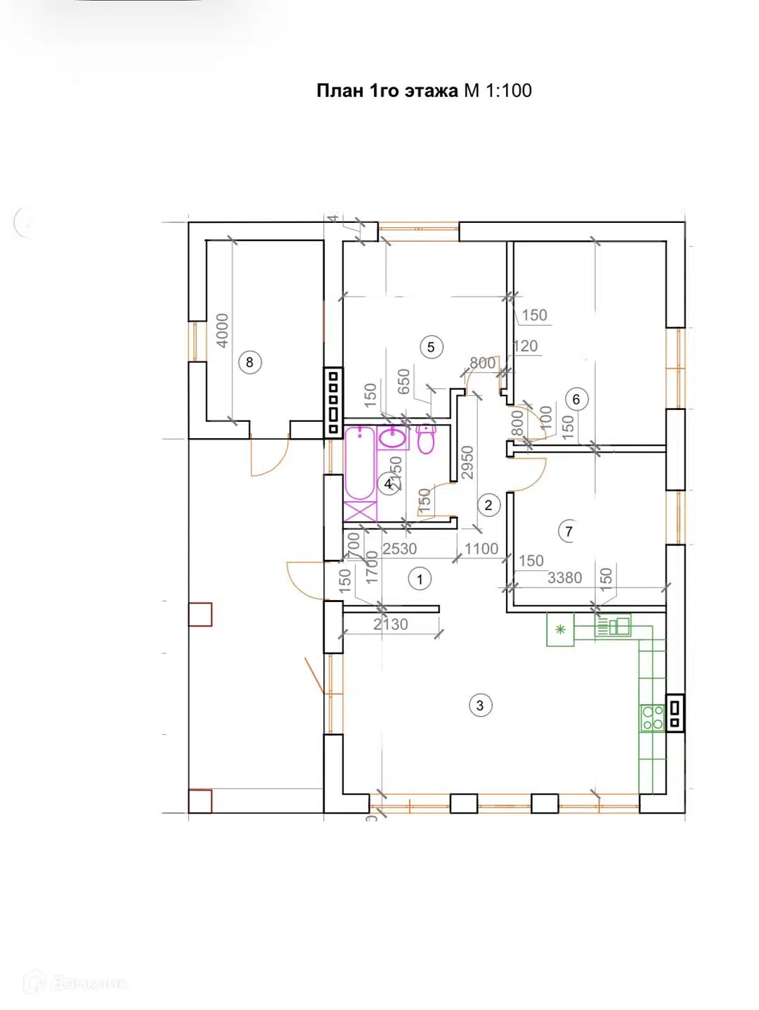 Планировка 1 этаж этажа