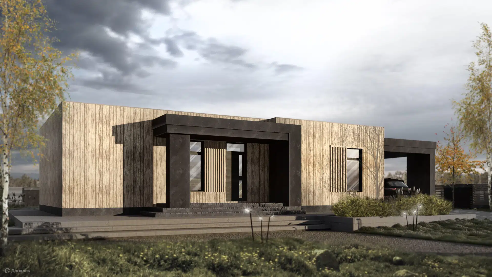 Проект дома «К-103» компании СК «КИТ» из материала Газобетонные блоки площадью 103.2м² под ключ за 8570000₽ в Луганске | 1 этаж, 4 спальни, 2 санузла – Домклик