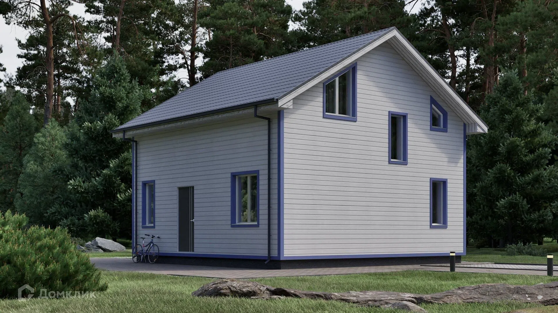 Проект дома «P-H 2/1» компании Perfect House г. Ханты-Мансийск из материала Газобетонные блоки площадью 103.44м² под ключ за 5800000₽ в Луганске | 2 этажа, 3 спальни, 2 санузла – Домклик