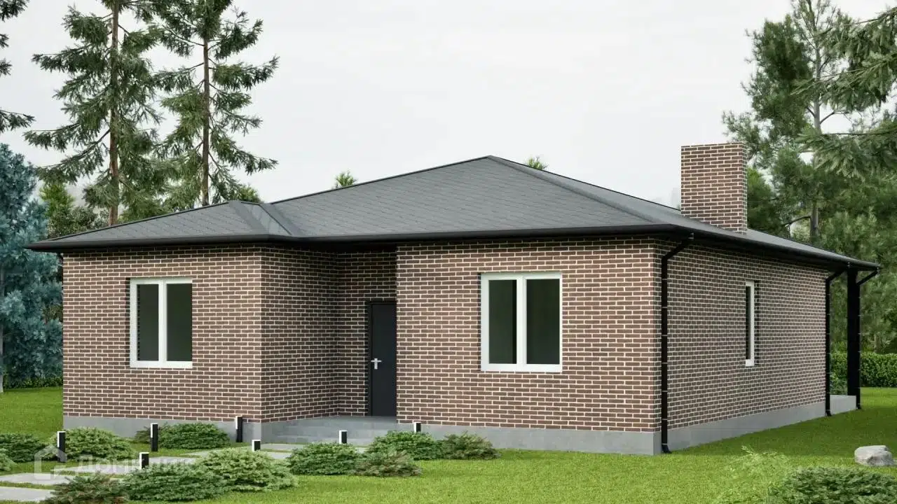 Проект дома «Загородный 5, 115.59 (100.47)» компании СК НА ВЕКА из материала Газобетонные блоки площадью 112.47м² под ключ за 6020000₽ в Донецке | 1 этаж, 3 спальни, 1 санузел – Домклик