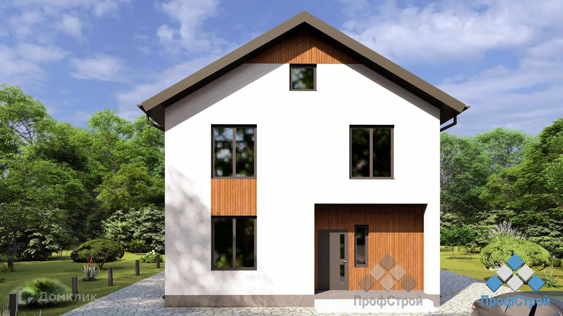 Проект дома «Орбита» компании ПрофСтрой из материала Газобетонные блоки площадью 172.46м² под ключ за 9460000₽ в Донецке | 2 этажа, 4 спальни, 3 санузла – Домклик