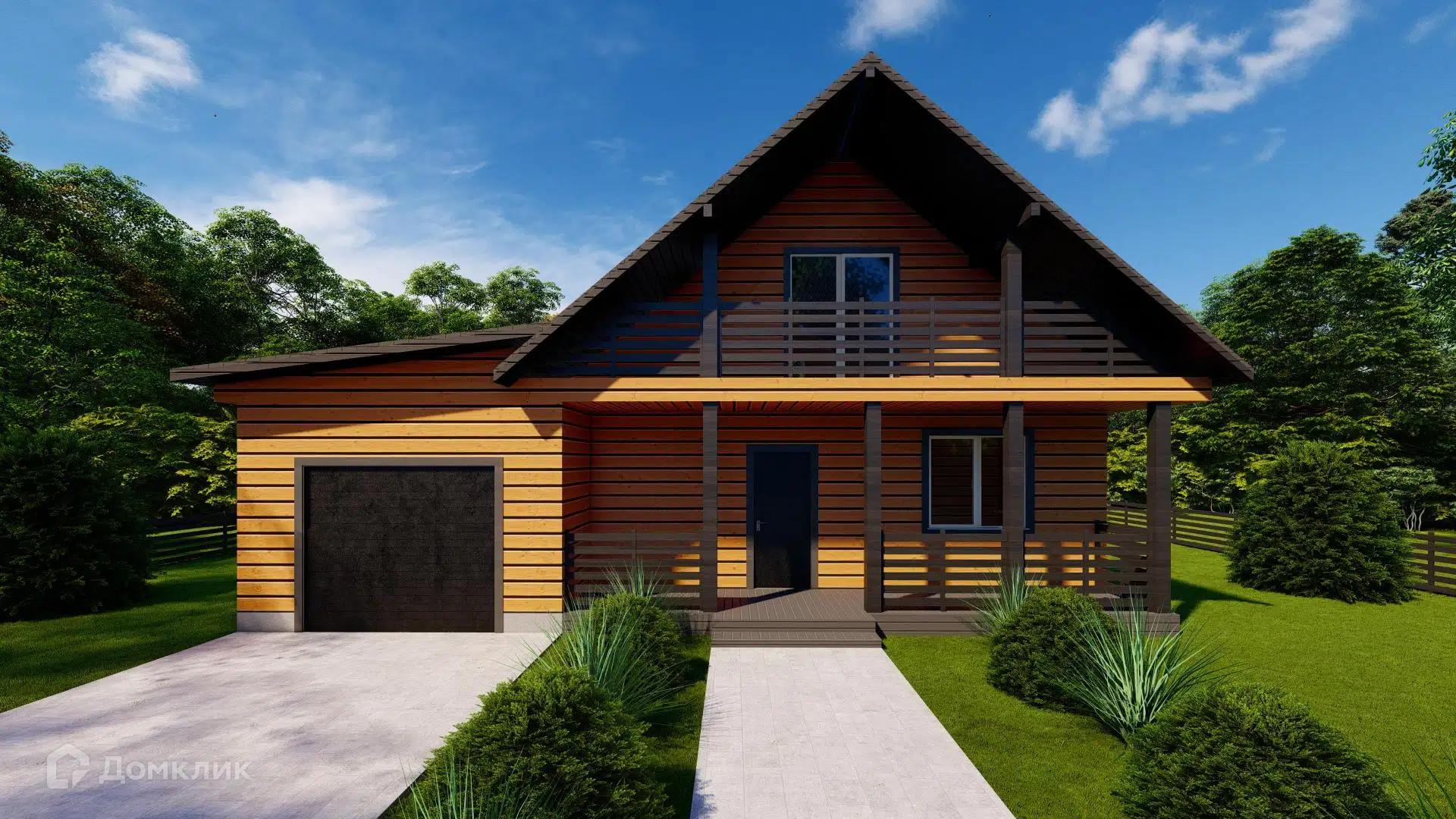 Проект дома «ДОМ БРУС/ГАРАЖ» компании ТСК «СОЮЗ» из материала Брус естественной влажности площадью 194.7м² под ключ за 6800000₽ в Донецке | 2 этажа, 3 спальни, 1 санузел – Домклик