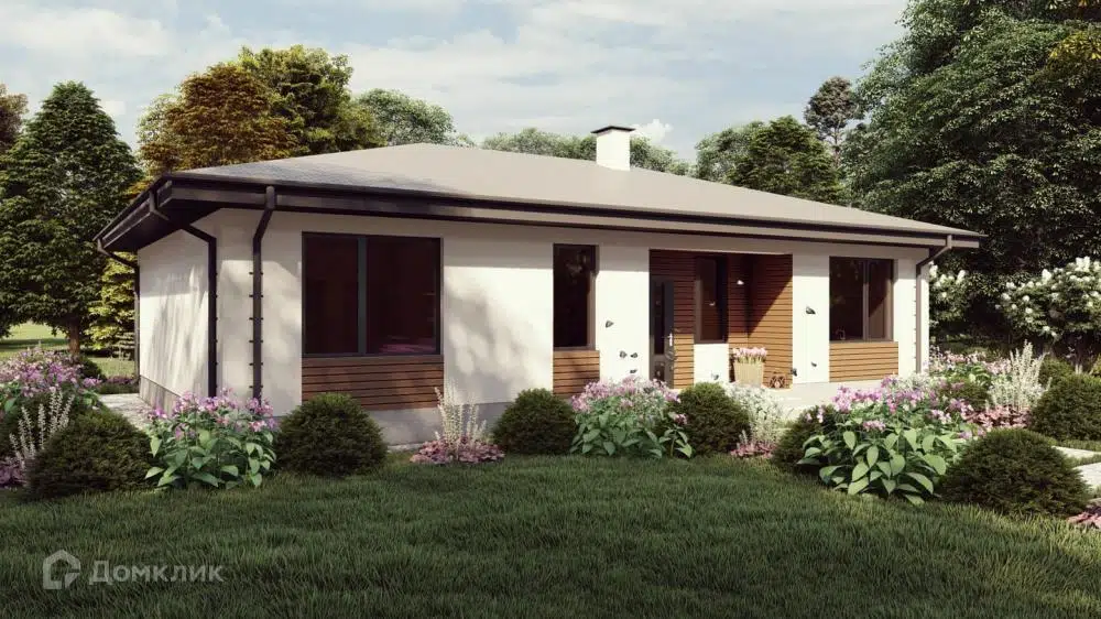 Проект дома «Б-134» компании СК «Основание» из материала Газобетонные блоки площадью 134м² под ключ за 7370000₽ в Донецке | 1 этаж, 3 спальни, 2 санузла – Домклик