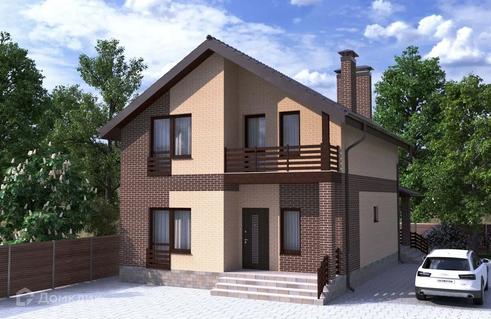 Проект дома «Проект №176» компании Новация из материала Керамические блоки площадью 128м² под ключ за 7040000₽ в Донецке | 2 этажа, 4 спальни, 2 санузла – Домклик