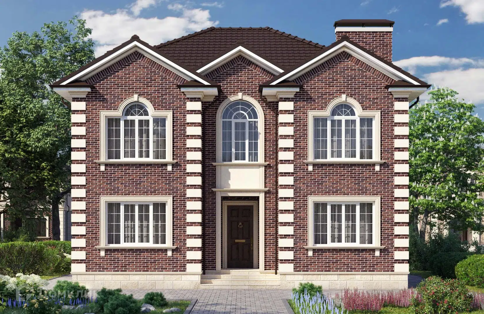 Проект дома «Проект №148» компании Новация из материала Керамические блоки площадью 157м² под ключ за 8635000₽ в Донецке | 2 этажа, 5 спален, 2 санузла – Домклик