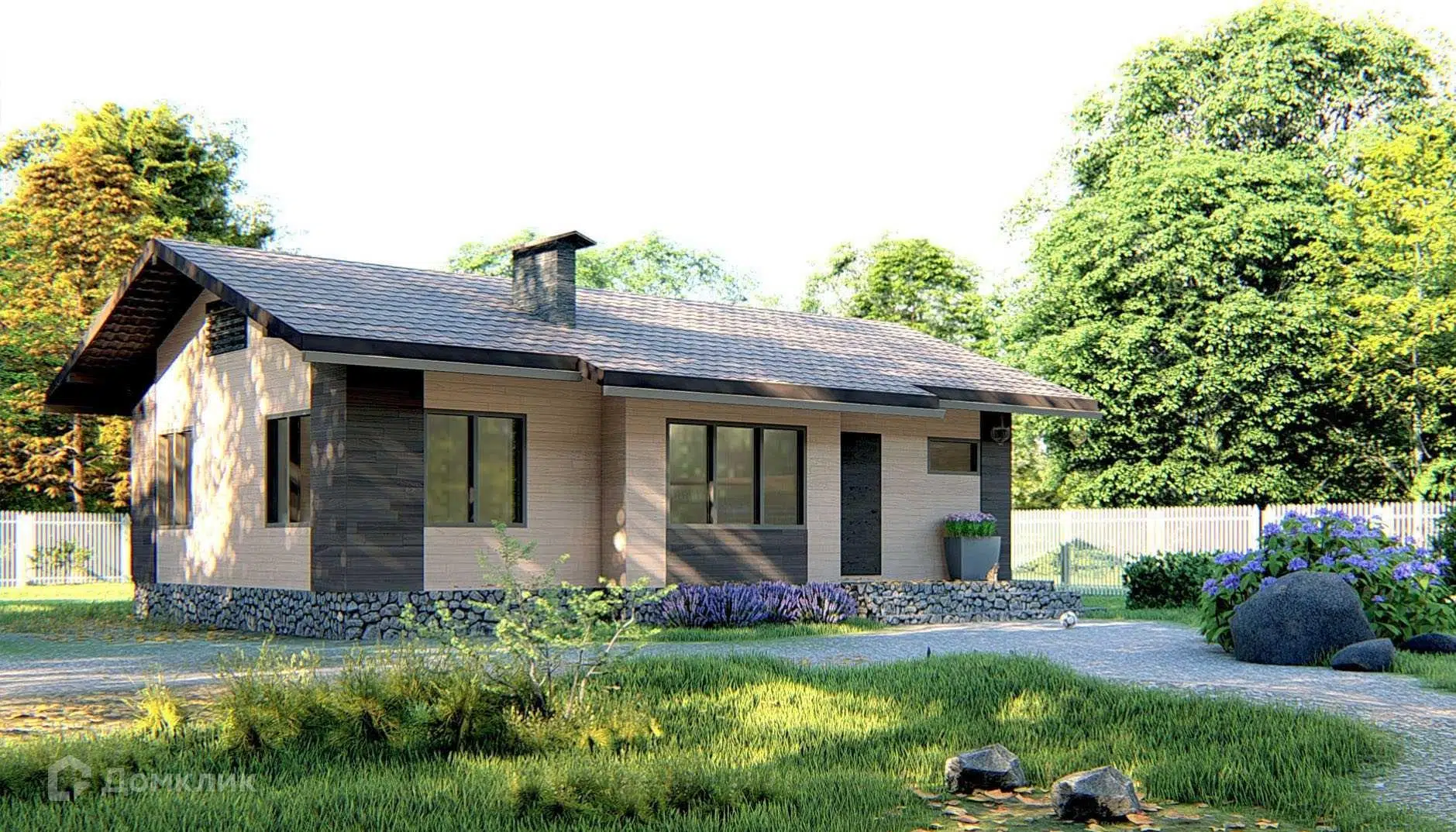 Проект дома «Каркасный К93» компании ЙОЛО ХАУС из материала Каркасный дом площадью 93м² под ключ за 4658000₽ в Донецке | 1 этаж, 2 спальни, 2 санузла – Домклик