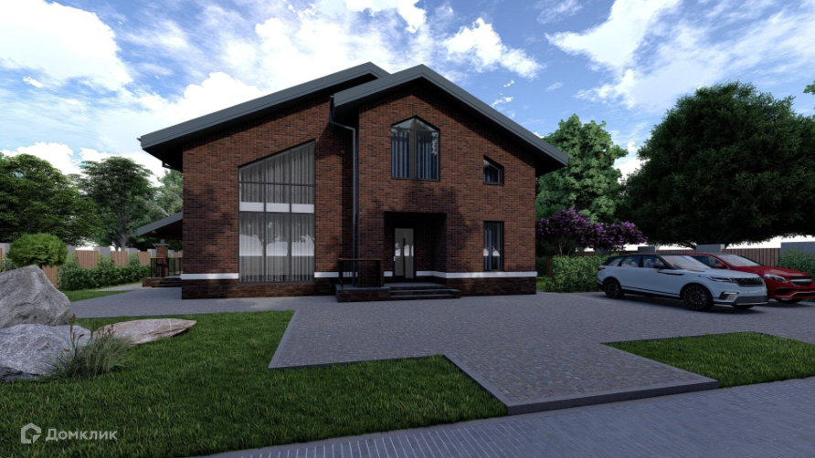Проект дома «Темпо» компании Качественный дом из материала Газобетонные блоки площадью 251.2м² под ключ за 12840000₽ в Донецке | 2 этажа, 5 спален, 2 санузла – Домклик