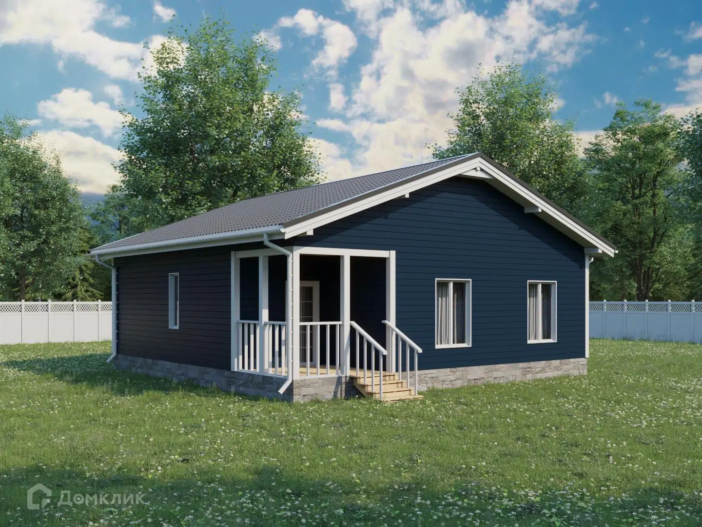 Проект дома «Классик 03» компании Авангард из материала SIP-панели площадью 93.18м² под ключ за 5513000₽ в Донецке | 1 этаж, 2 спальни, 1 санузел – Домклик