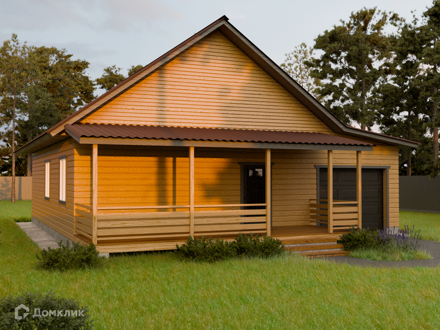 Проект дома «Дом 12» компании Агентство недвижимости № 1 из материала Профилированный брус площадью 146.4м² под ключ за 9800000₽ в Донецке | 1 этаж, 2 спальни, 1 санузел – Домклик