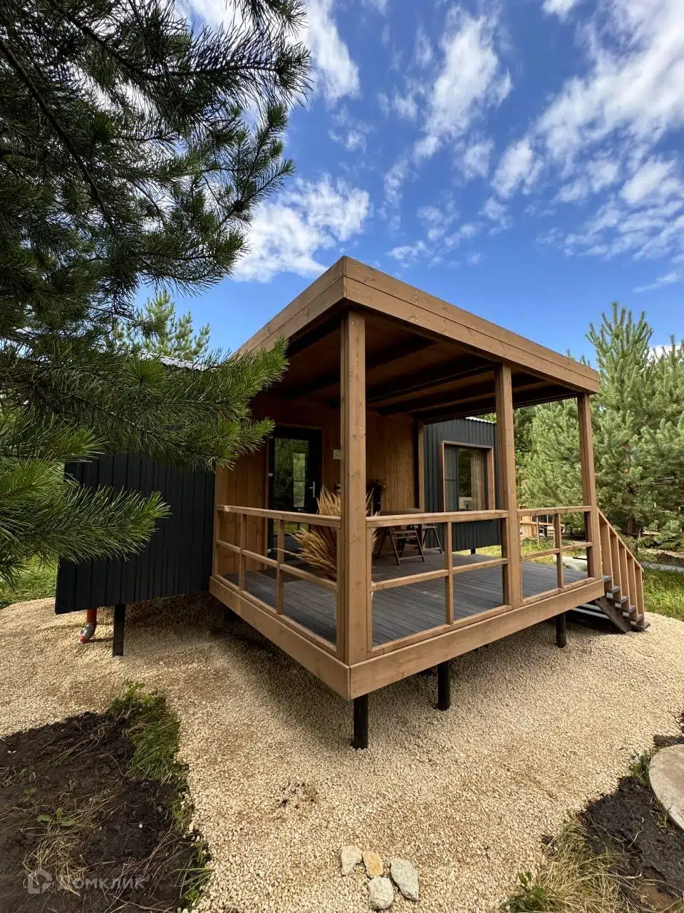 Проект дома «Домокомплект Доминимум Серия 2» компании ООО «Доминимум» из материала Каркасный дом площадью 35.7м² под ключ за 1993800₽ в Донецке | 1 этаж, 1 спальня, 1 санузел – Домклик