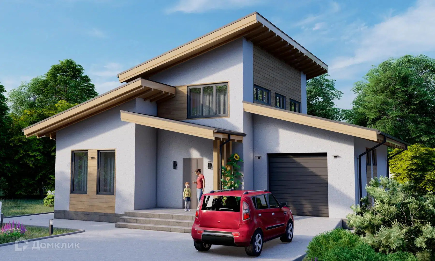 Проект дома «АРБ-102-34» компании СПК «ЭталонСтрой» из материала Газобетонные блоки площадью 126м² под ключ за 5500000₽ в Луганске | 2 этажа, 3 спальни, 1 санузел – Домклик