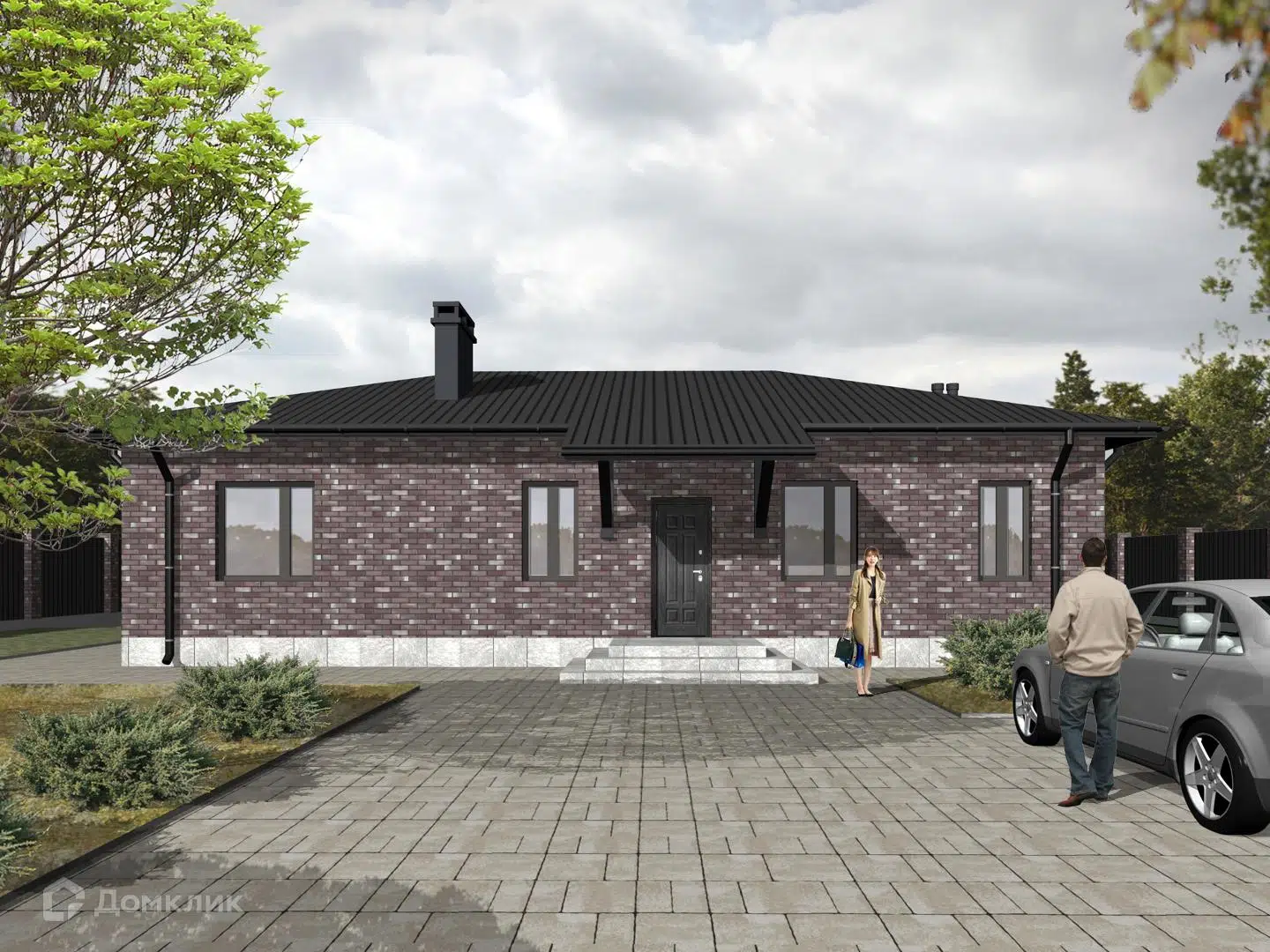 Проект дома «Загородный дом Мечта» компании Индивидуальный предприниматель Колтаков Евгений Викторович из материала Газобетонные блоки площадью 102.3м² под ключ за 6200000₽ в Донецке | 1 этаж, 3 спальни, 2 санузла – Домклик