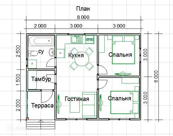 Планировка 1 этаж этажа