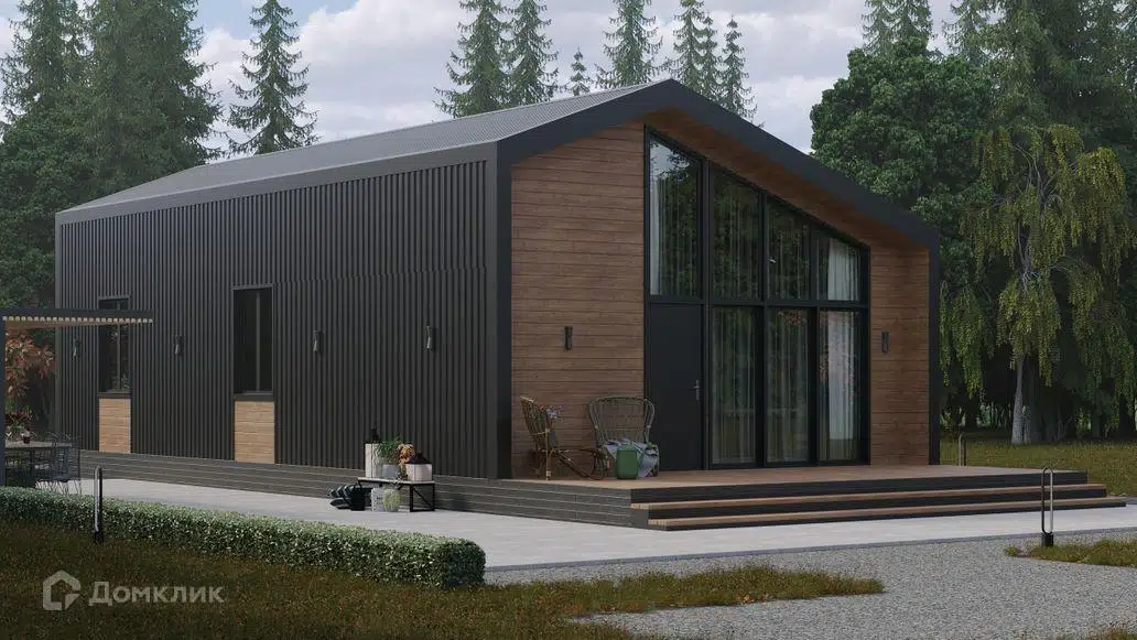 Проект дома «Одноэтажный МД-85» компании МАГАЗИН ДОМОВ из материала SIP-панели площадью 95м² под ключ за 6776788₽ в Донецке | 1 этаж, 3 спальни, 2 санузла – Домклик