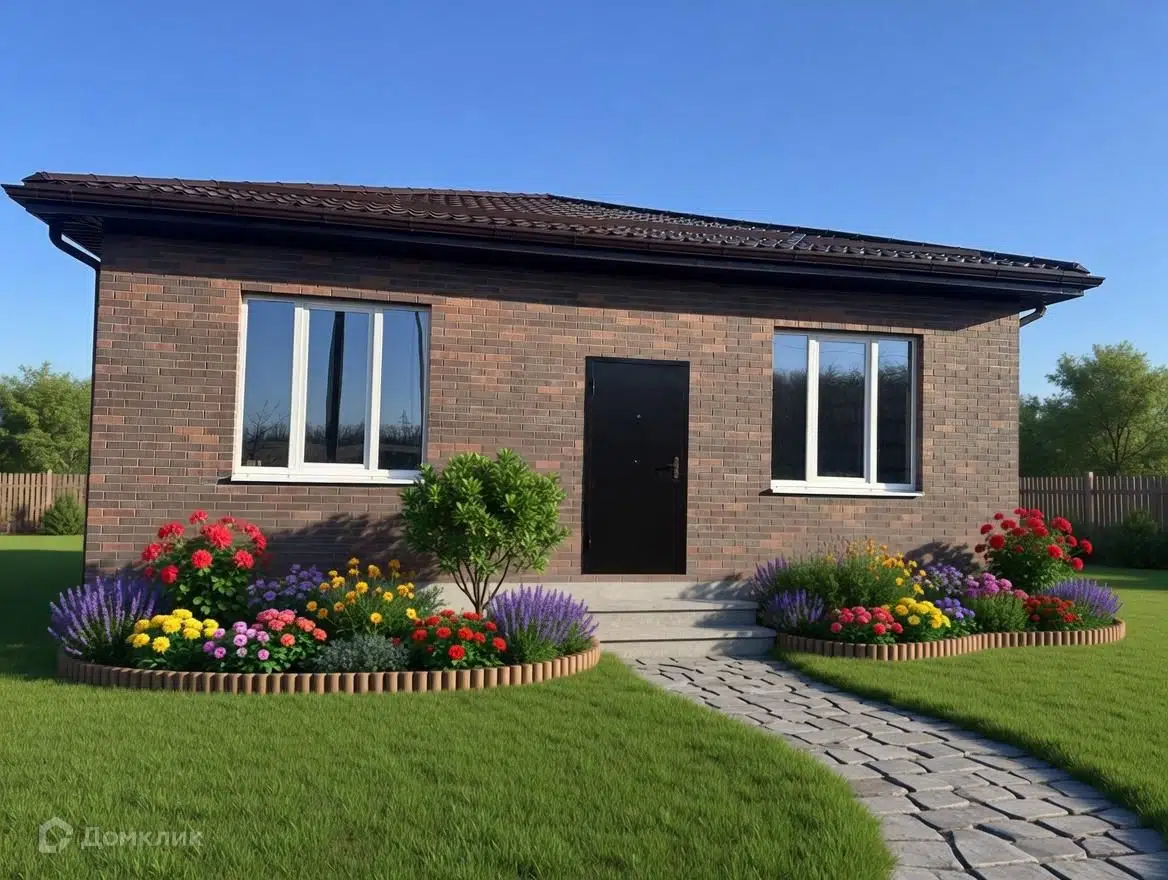 Проект дома «Лира» компании ДонЕвроСтрой из материала Газобетонные блоки площадью 71м² под ключ за 4047000₽ в Донецке | 1 этаж, 3 спальни, 1 санузел – Домклик