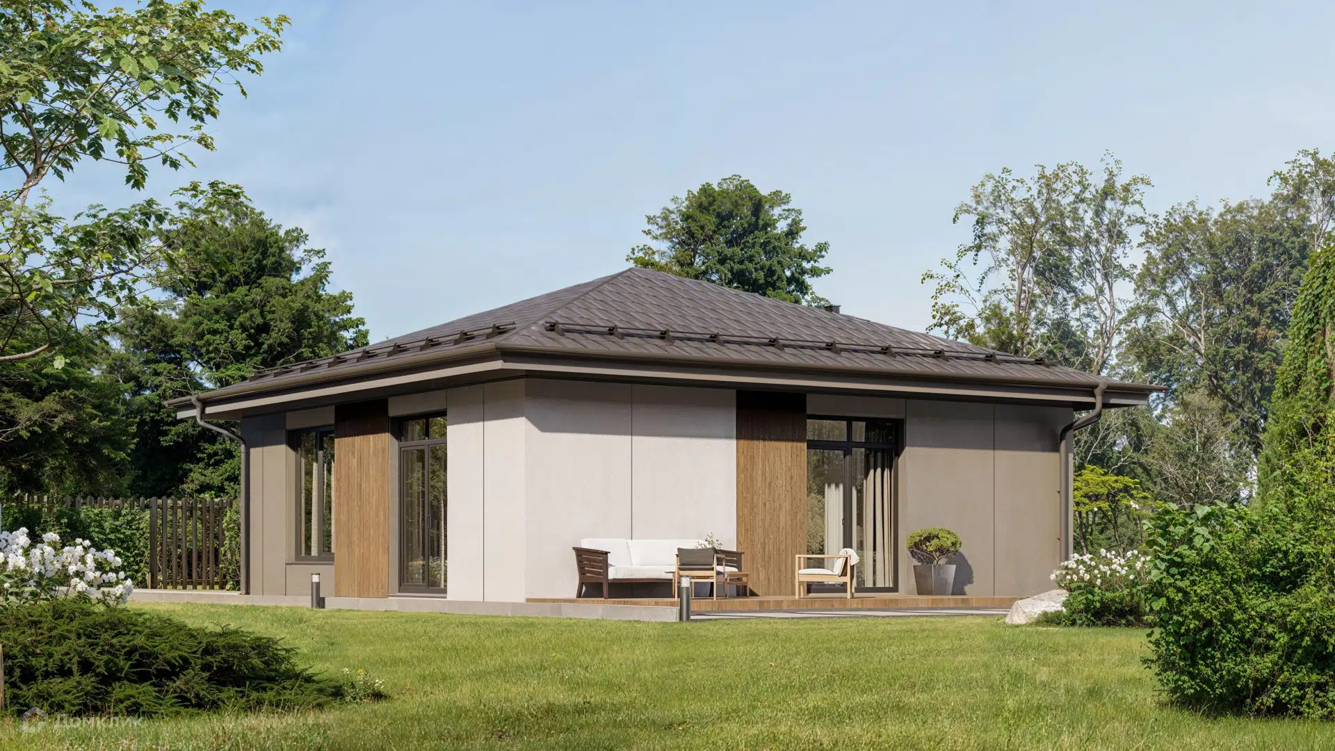 Проект дома «Старт 90» компании Победа из материала Полистиролбетон площадью 90м² под ключ за 6900000₽ в Донецке | 1 этаж, 3 спальни, 1 санузел – Домклик