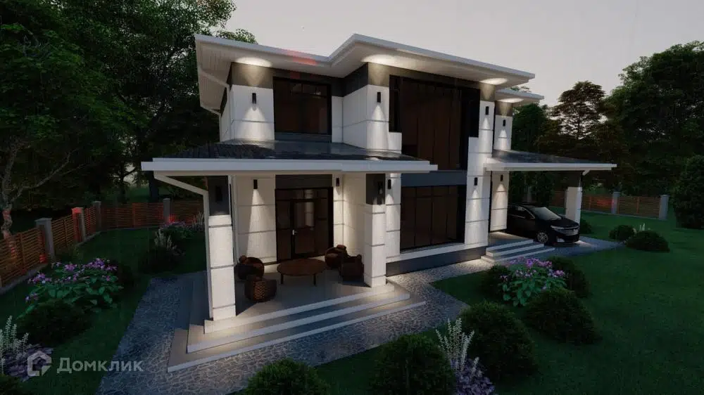 Проект дома «Б-177» компании СК «Основание» из материала Газобетонные блоки площадью 177м² под ключ за 9735000₽ в Донецке | 2 этажа, 4 спальни, 2 санузла – Домклик