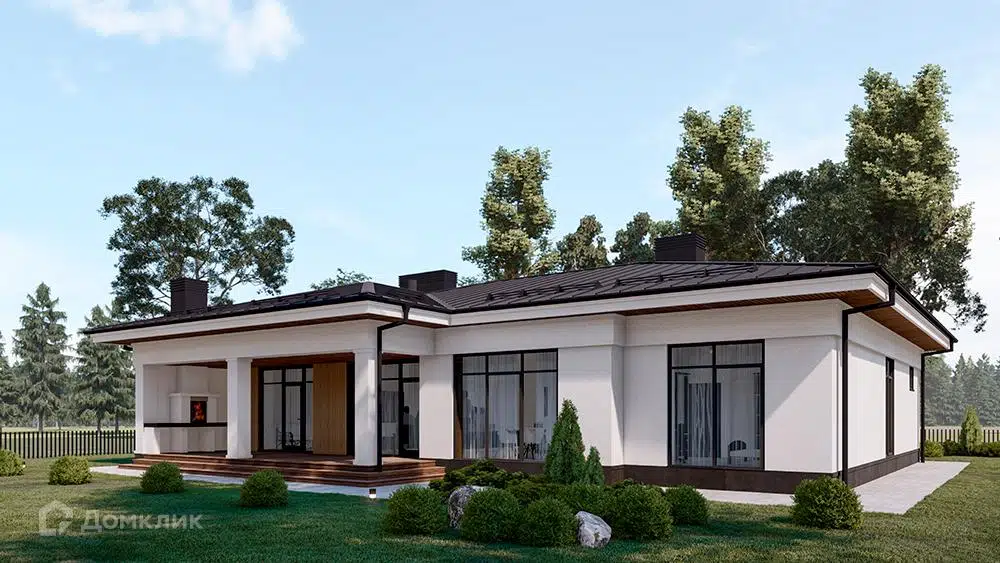 Проект дома «A258» компании ДТМ СТРОЙ из материала Газобетонные блоки площадью 258м² под ключ за 15996000₽ в Донецке | 1 этаж, 4 спальни, 3 санузла – Домклик