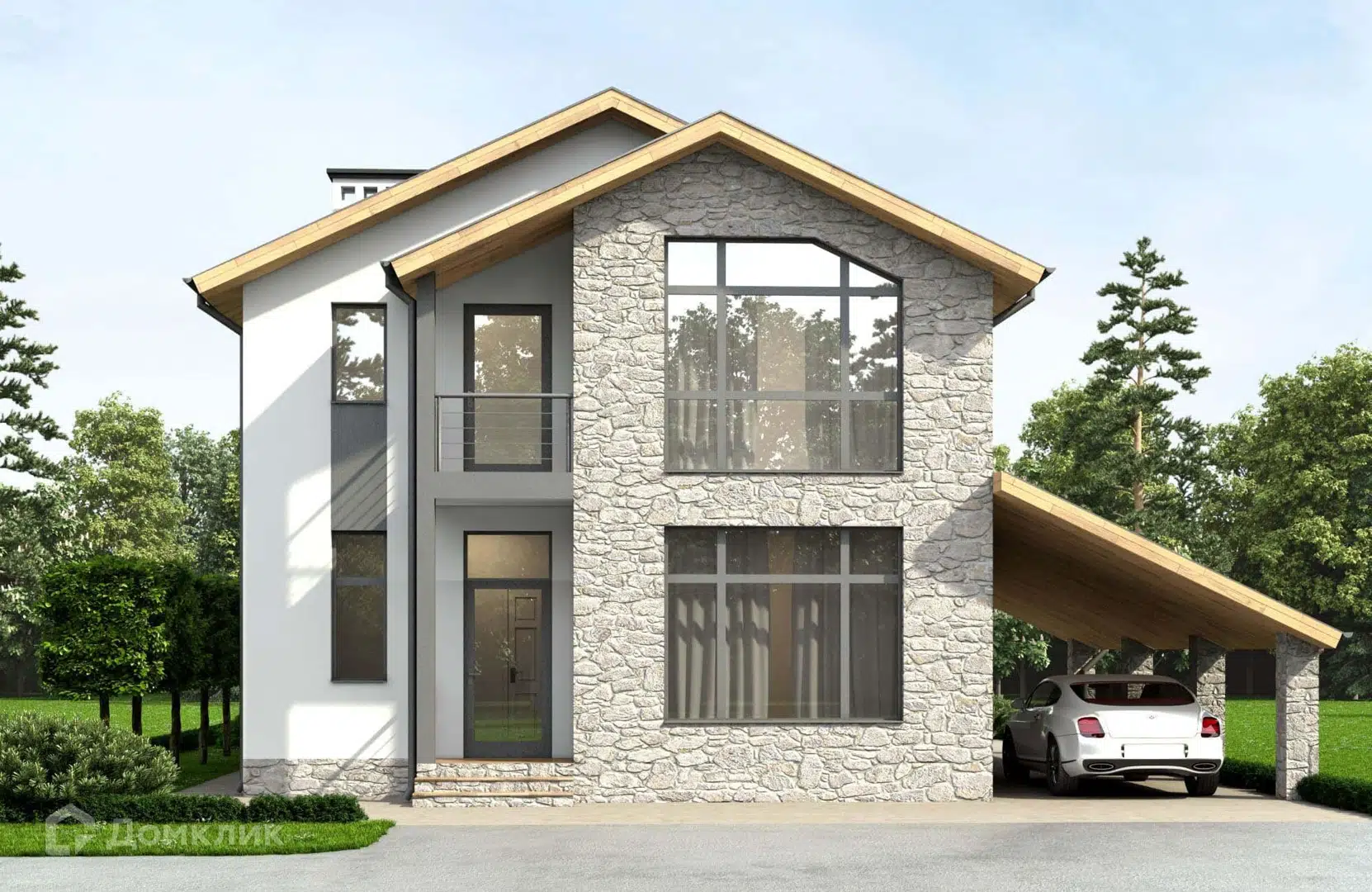 Проект дома «Проект №254» компании СК НОВАЦИЯ Санкт-Петербург и ЛО из материала Газобетонные блоки площадью 172м² под ключ за 9700000₽ в Донецке | 2 этажа, 4 спальни, 2 санузла – Домклик