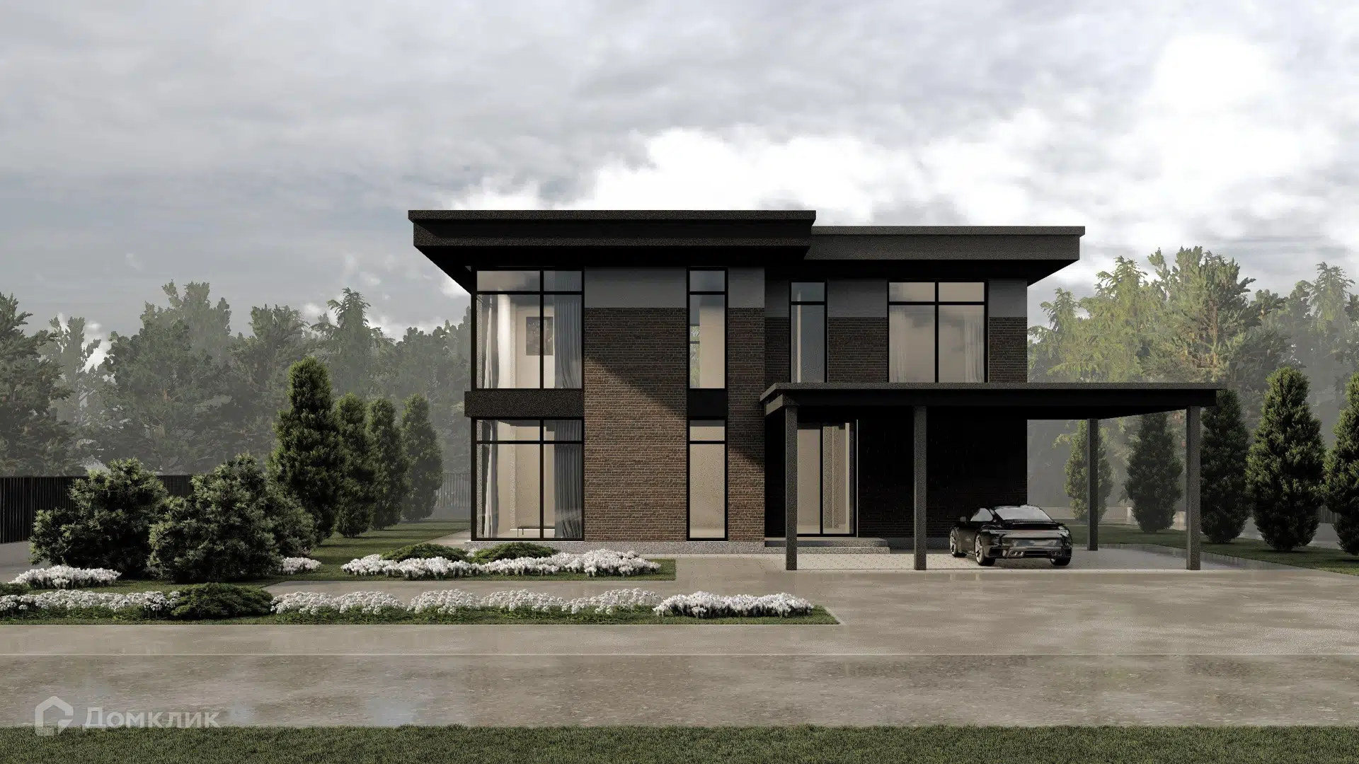 Проект дома «Индивидуальный жилой дом 219-1-1» компании KOTLOVAN из материала Газобетонные блоки площадью 218.9м² под ключ за 10945000₽ в Донецке | 2 этажа, 4 спальни, 3 санузла – Домклик