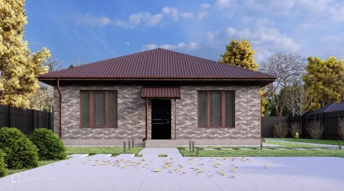 Проект дома «С999-12» компании Строитель 999 из материала Керамические блоки площадью 106м² под ключ за 7178050₽ в Донецке | 1 этаж, 3 спальни, 2 санузла – Домклик