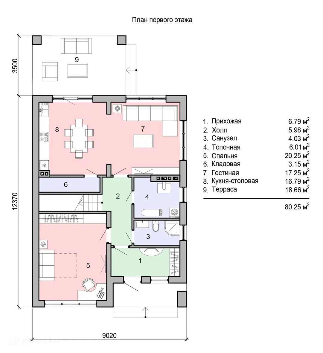 Планировка 1 этаж этажа