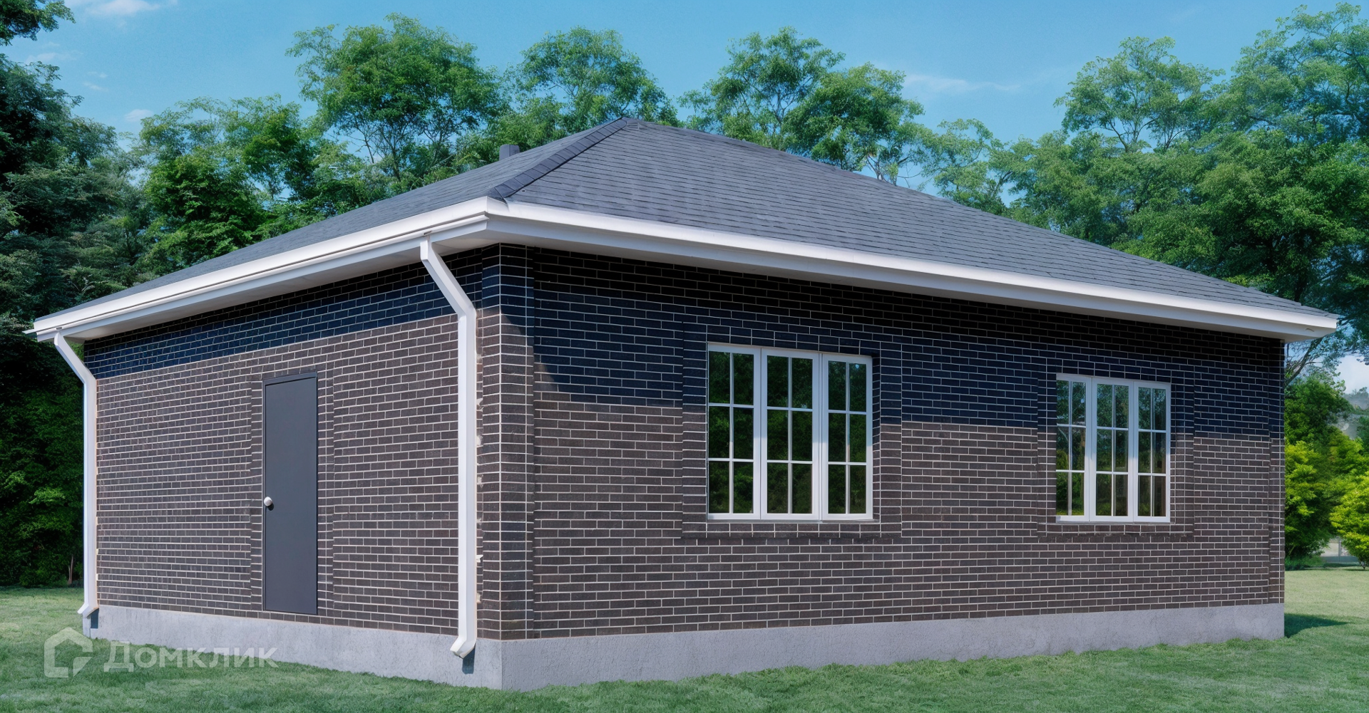 Проект дома «DVA2» компании ИП Оганнисян Оганнес Вачаганович из материала Газобетонные блоки площадью 71.45м² под ключ за 6635000₽ в Донецке | 1 этаж, 3 спальни, 2 санузла – Домклик