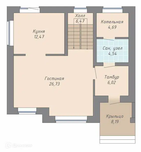 Планировка 1 этажа