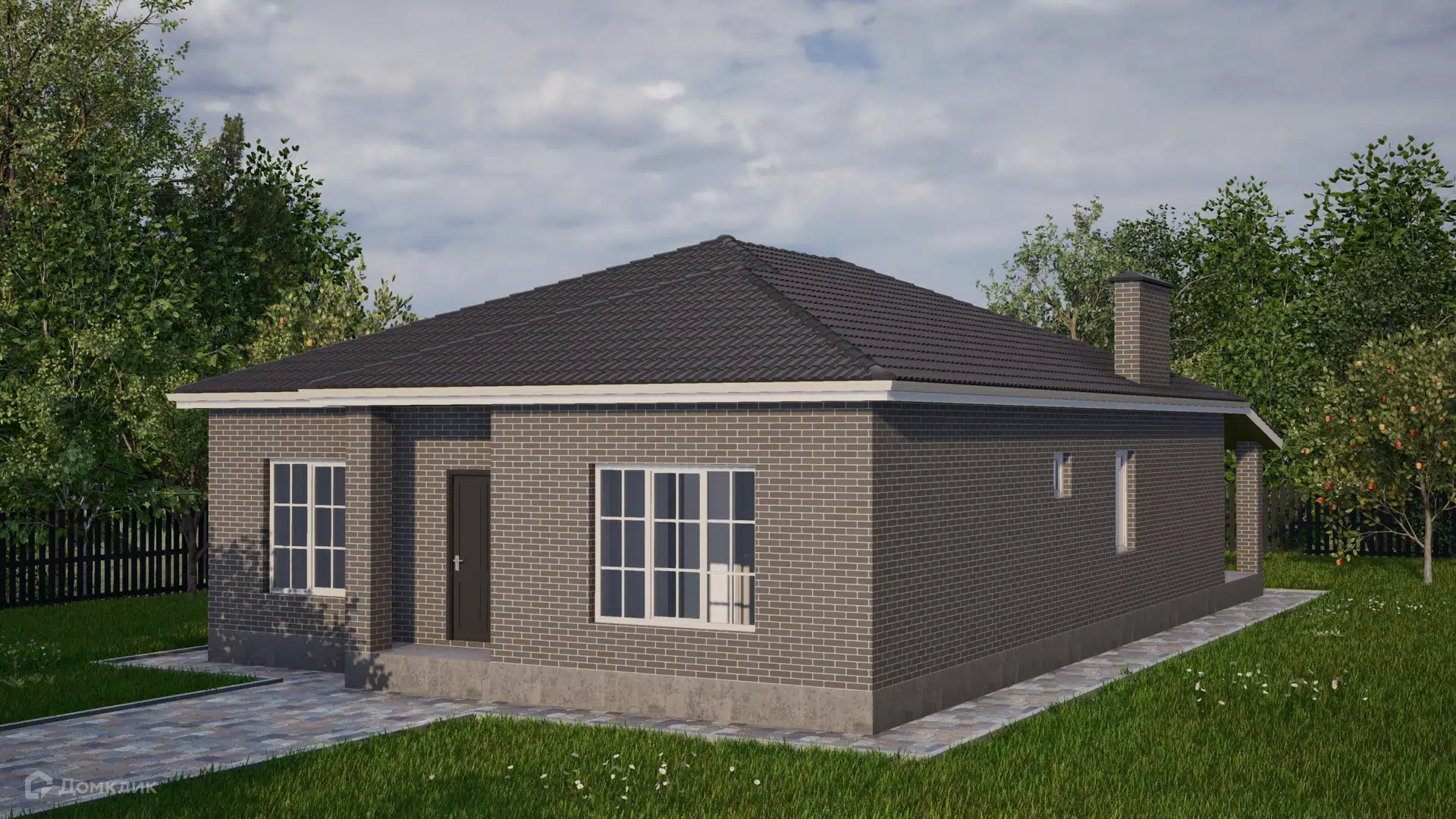 Проект дома «Проект - 38332» компании ИП Петрова В.В. из материала Кирпич площадью 143м² под ключ за 6091000₽ в Донецке | 1 этаж, 3 спальни, 2 санузла – Домклик