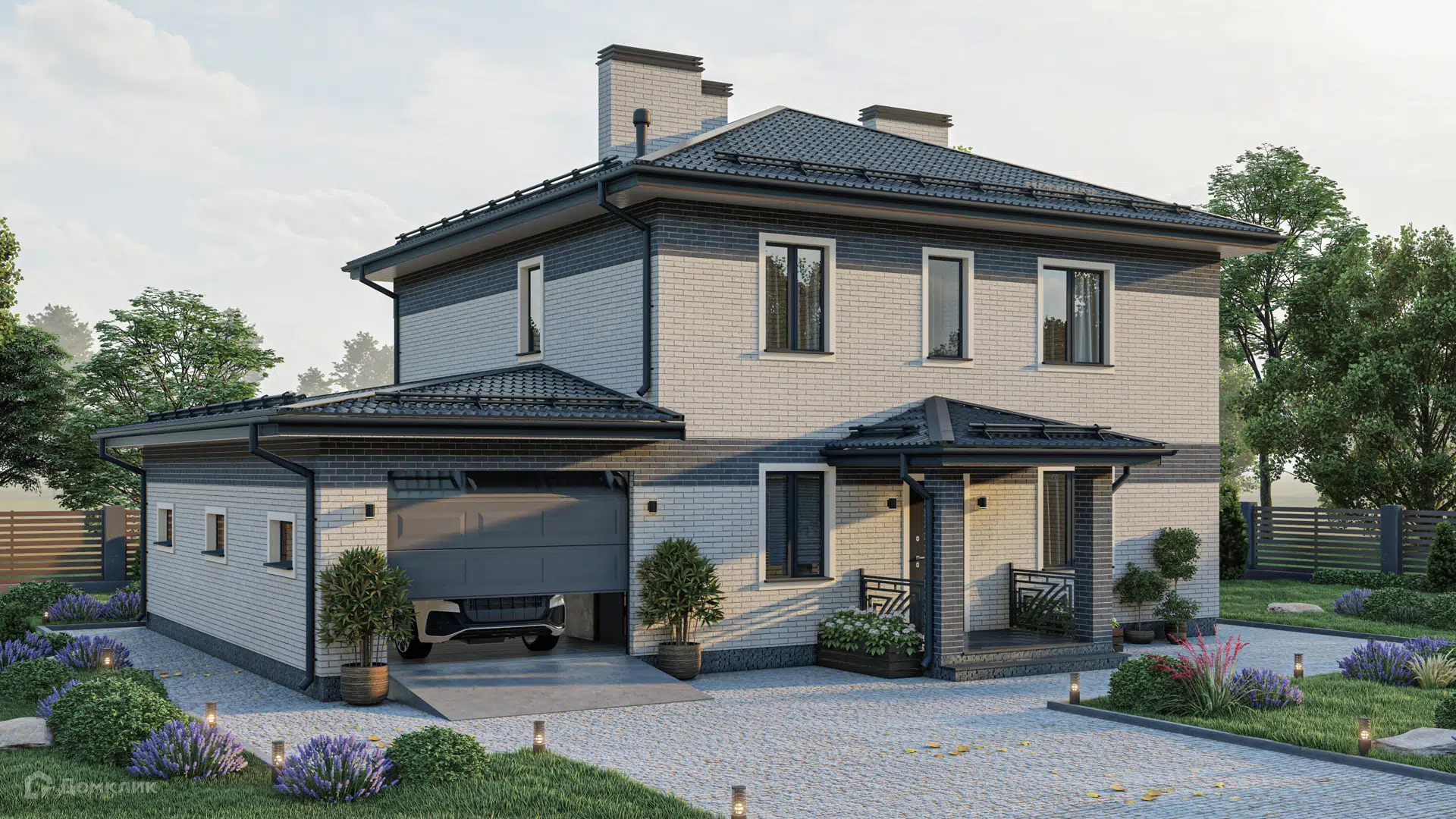 Проект дома «SD-7» компании SD STROY из материала Керамические блоки площадью 176.4м² под ключ за 13200000₽ в Донецке | 2 этажа, 4 спальни, 2 санузла – Домклик