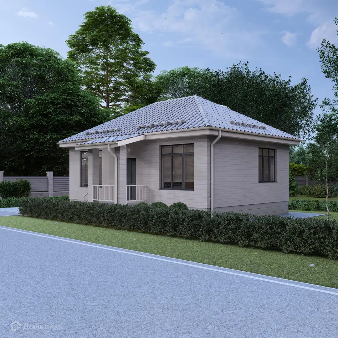 Проект дома «ПС-7» компании ООО «Питеров Групп» из материала Кирпич площадью 71м² под ключ за 3000460₽ в Донецке | 1 этаж, 2 спальни, 1 санузел – Домклик