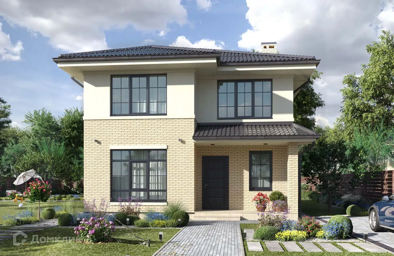 Проект дома «Проект №303-2» компании Новация из материала Керамические блоки площадью 137м² под ключ за 7212700₽ в Донецке | 2 этажа, 5 спален, 2 санузла – Домклик