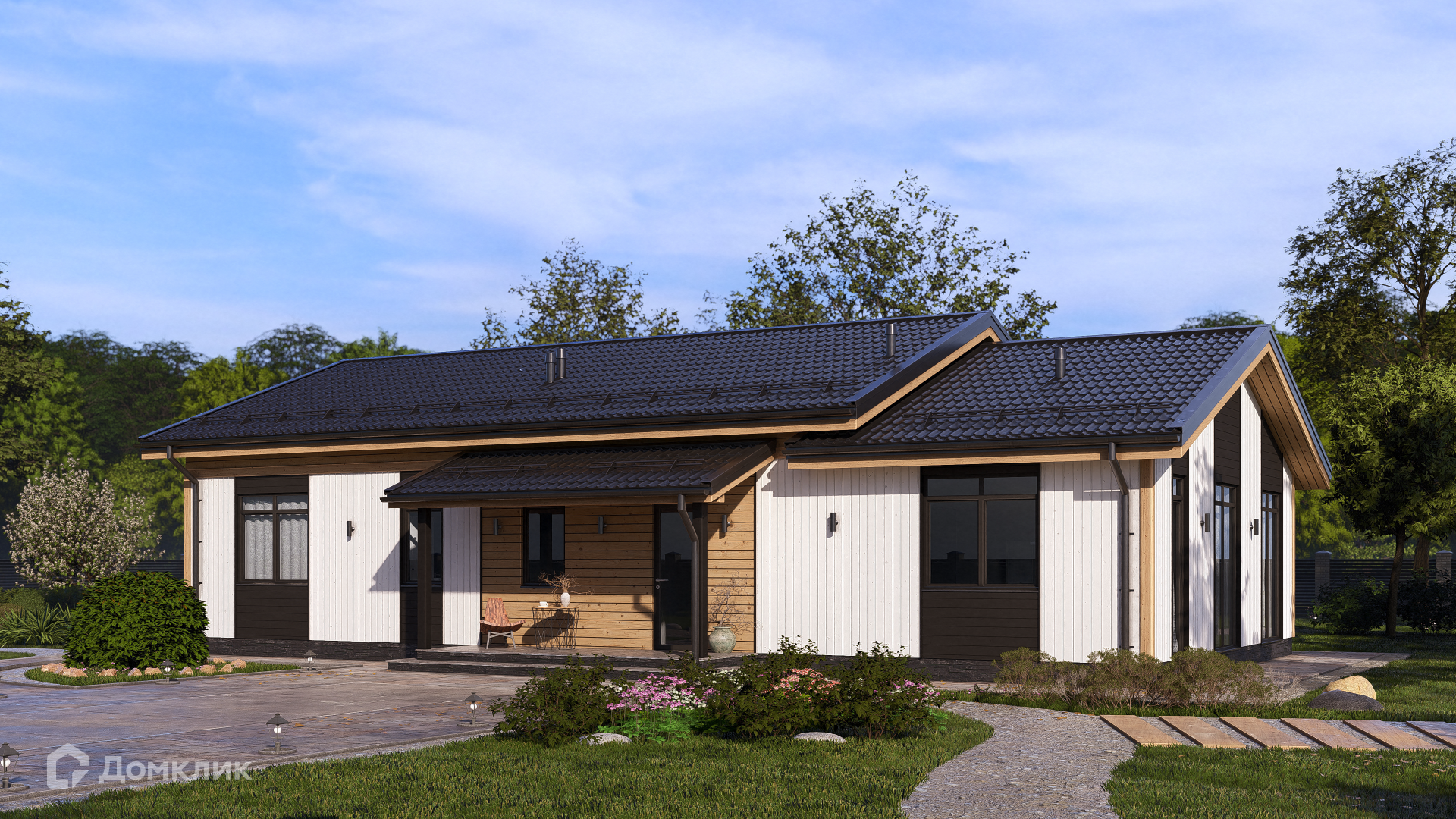 Проект дома «СВОЙ 145» компании СВОЙ из материала Каркасный дом площадью 130м² под ключ за 11913762₽ в Луганске | 1 этаж, 3 спальни, 2 санузла – Домклик