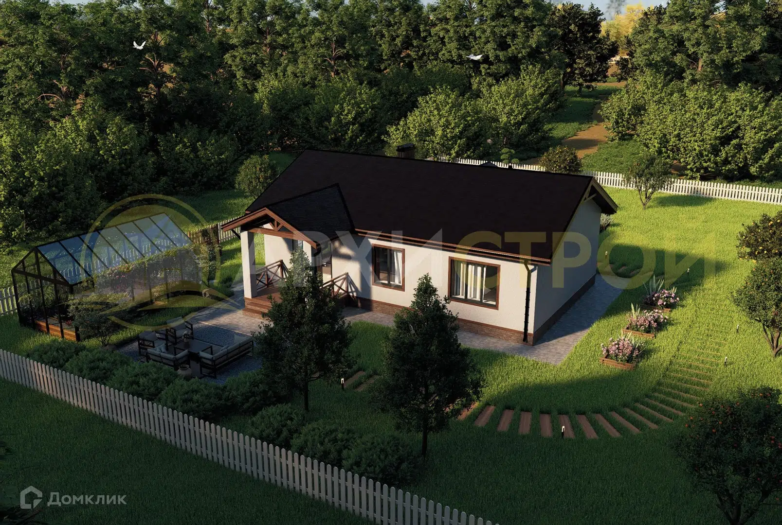 Проект дома «Проект 84М» компании Архистрой из материала Газобетонные блоки площадью 84.27м² под ключ за 5478000₽ в Донецке | 1 этаж, 3 спальни, 1 санузел – Домклик