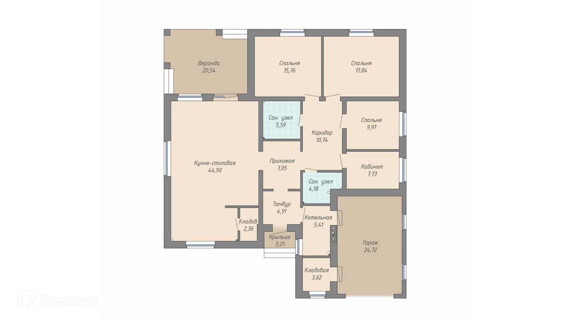 Планировка 1 этажа