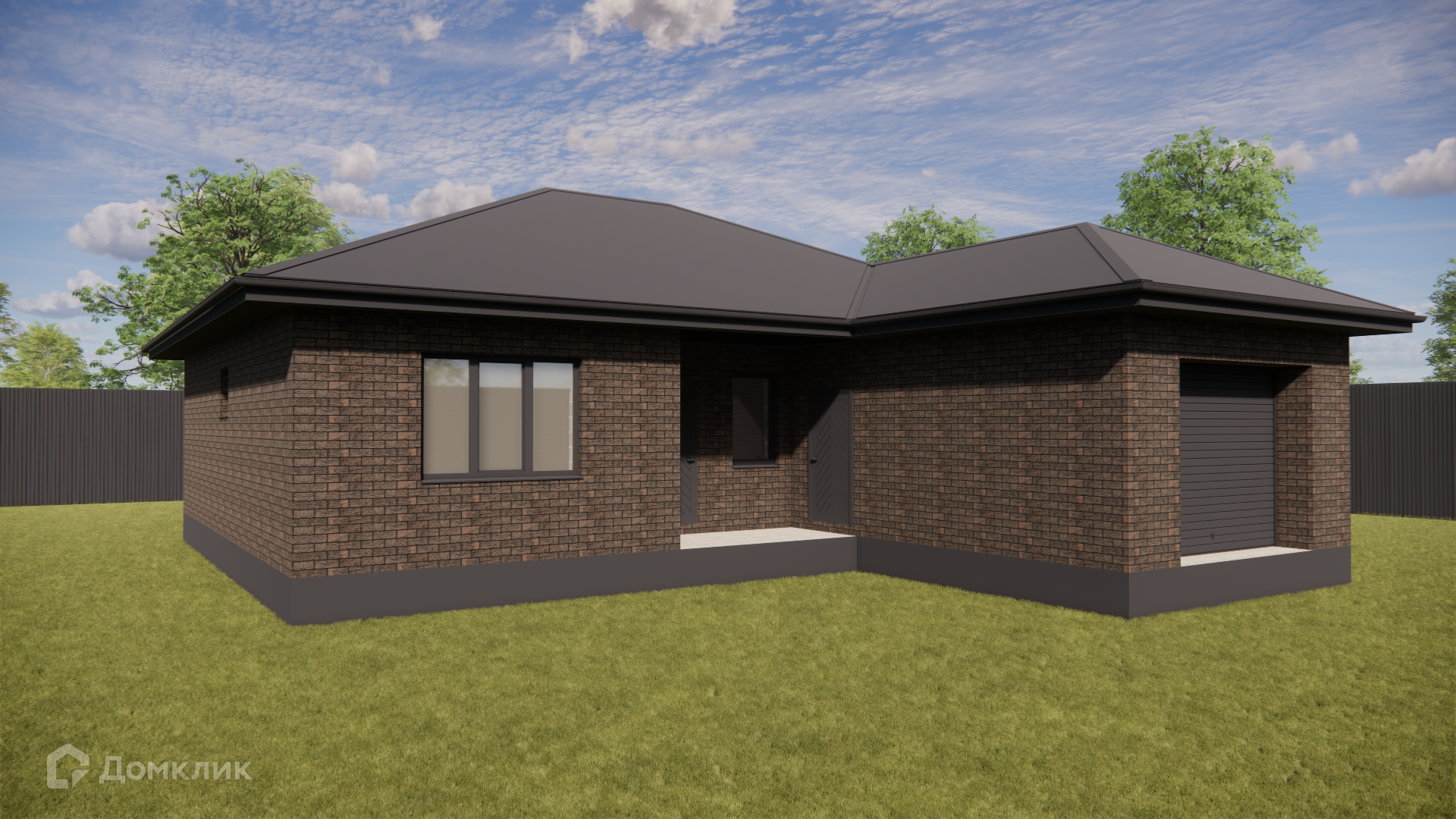 Проект дома «Марьино» компании ИП Ермашов Константин Андреевич из материала Керамзитобетонные блоки площадью 150м² под ключ за 8100000₽ в Луганске | 1 этаж, 3 спальни, 2 санузла – Домклик