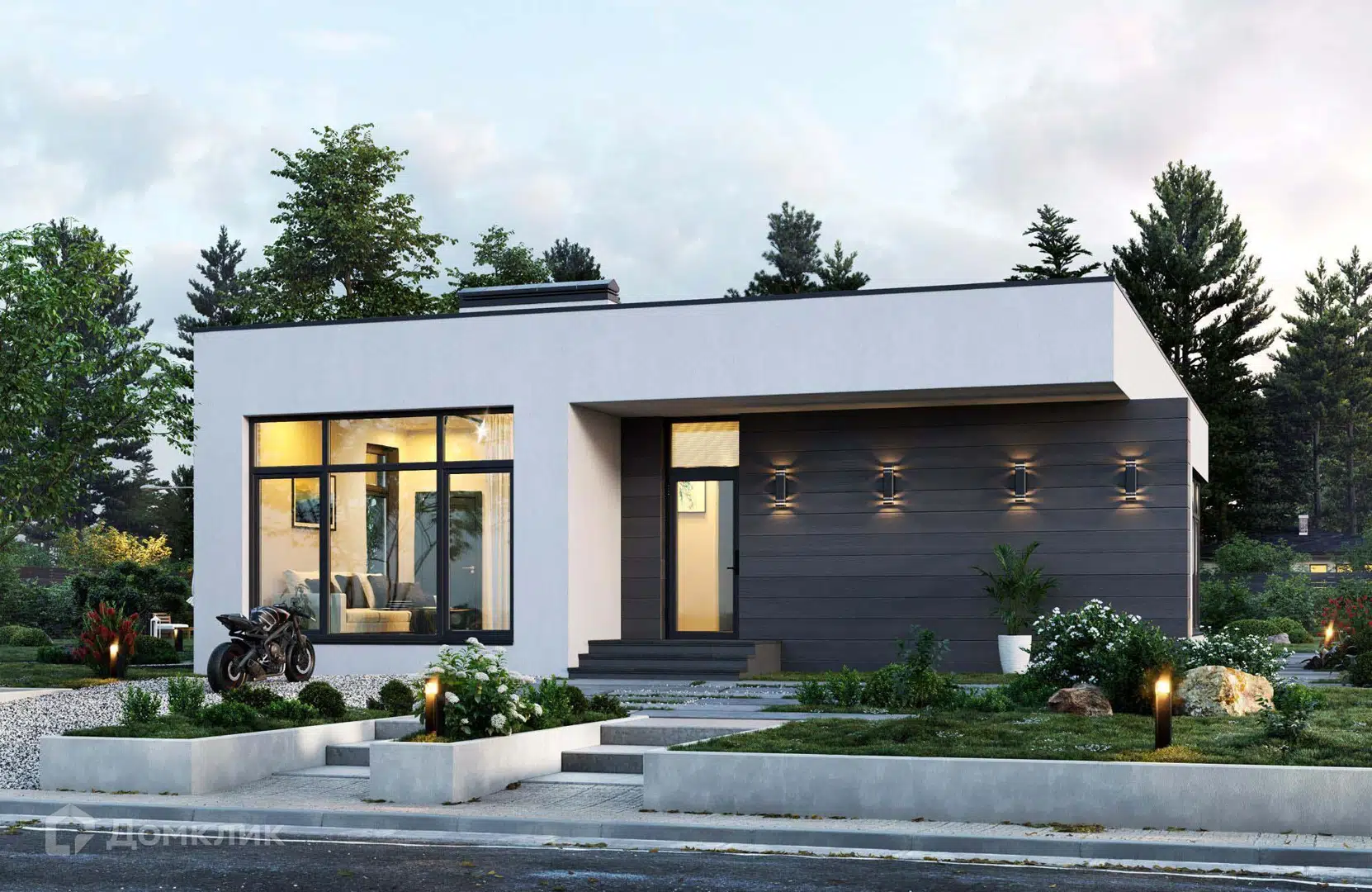 Проект дома «Проект 341-1-NOVA» компании Новация из материала Газобетонные блоки площадью 130м² под ключ за 7920000₽ в Донецке | 1 этаж, 3 спальни, 1 санузел – Домклик