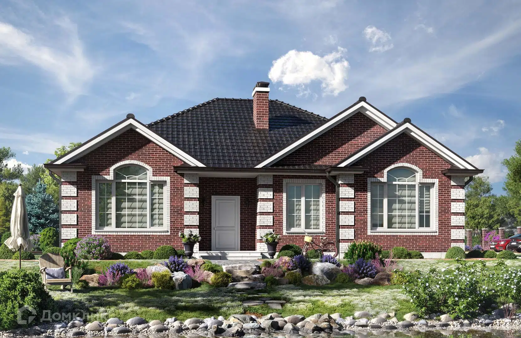 Проект дома «Проект №263» компании Новация из материала Керамические блоки площадью 147м² под ключ за 8836000₽ в Донецке | 1 этаж, 3 спальни, 2 санузла – Домклик