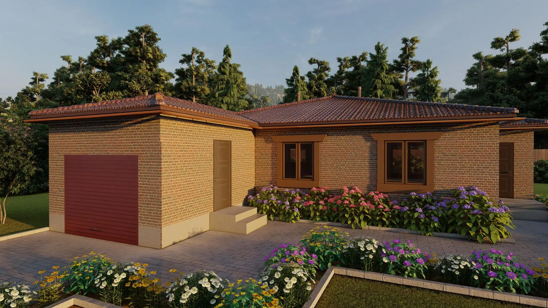 Проект дома «Проект №2» компании СК «Созвездие» из материала Газобетонные блоки площадью 136м² под ключ за 8000000₽ в Донецке | 1 этаж, 2 спальни, 1 санузел – Домклик