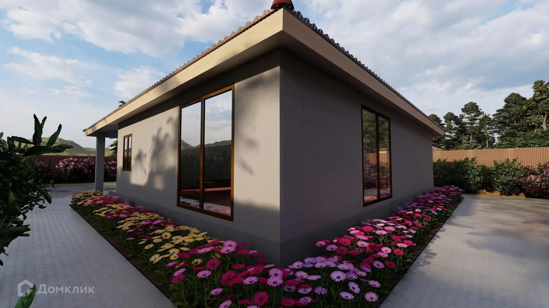 Проект дома «Проект №17 КИД» компании СК «Созвездие» из материала Газобетонные блоки площадью 97.1м² под ключ за 5547040₽ в Донецке | 1 этаж, 3 спальни, 1 санузел – Домклик