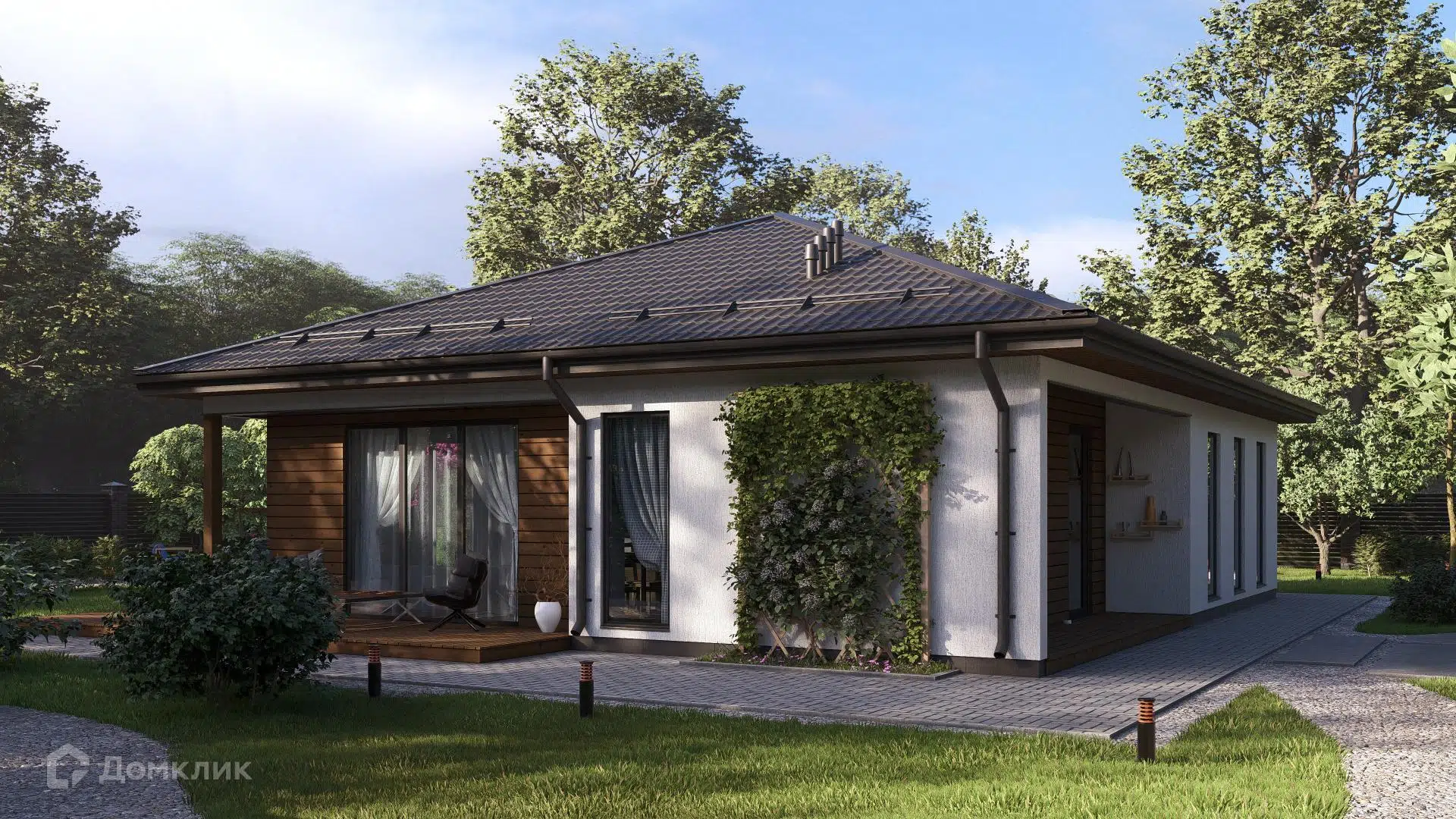 Проект дома «СВОЙ 171» компании СВОЙ из материала Газобетонные блоки площадью 108м² под ключ за 7588302₽ в Луганске | 1 этаж, 3 спальни, 2 санузла – Домклик