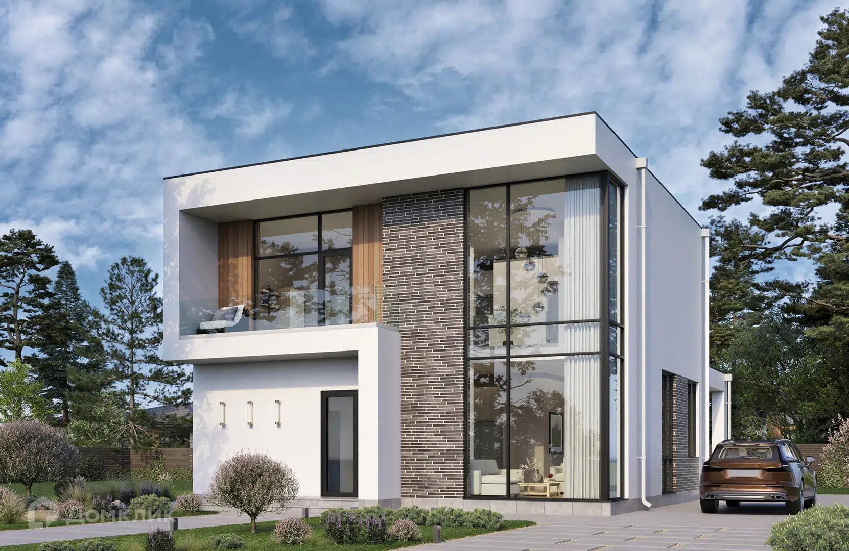 Проект дома «Проект №441» компании СК НОВАЦИЯ Санкт-Петербург и ЛО из материала Газобетонные блоки площадью 160м² под ключ за 12000000₽ в Донецке | 2 этажа, 4 спальни, 3 санузла – Домклик