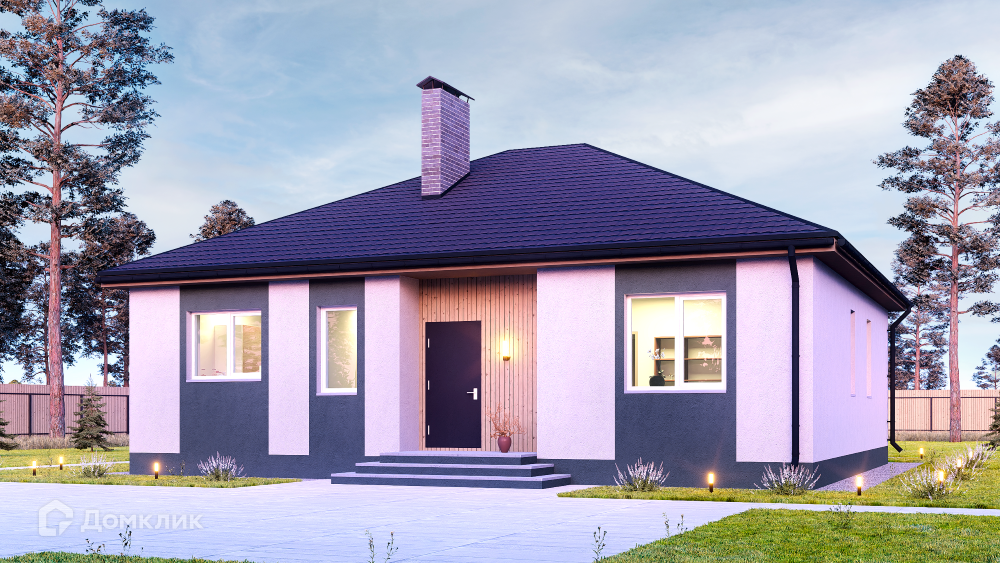 Проект дома «NHD-172» компании NEW HOUSE DEVELOPMENT из материала Газобетонные блоки площадью 119.8м² под ключ за 7079030₽ в Донецке | 1 этаж, 3 спальни, 2 санузла – Домклик
