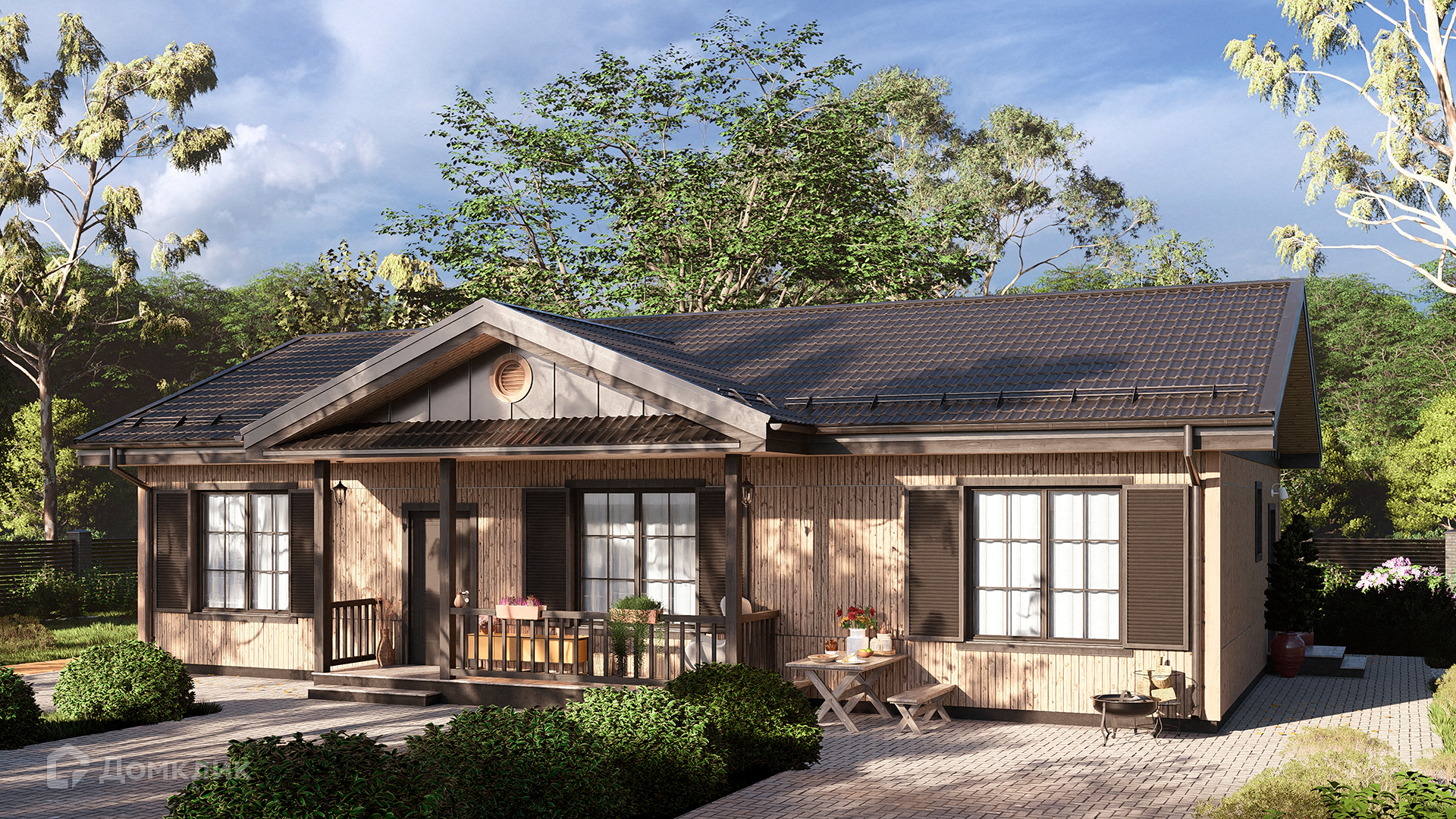 Проект дома «СВОЙ 141» компании СВОЙ из материала Каркасный дом площадью 121м² под ключ за 11039963₽ в Луганске | 1 этаж, 3 спальни, 2 санузла – Домклик