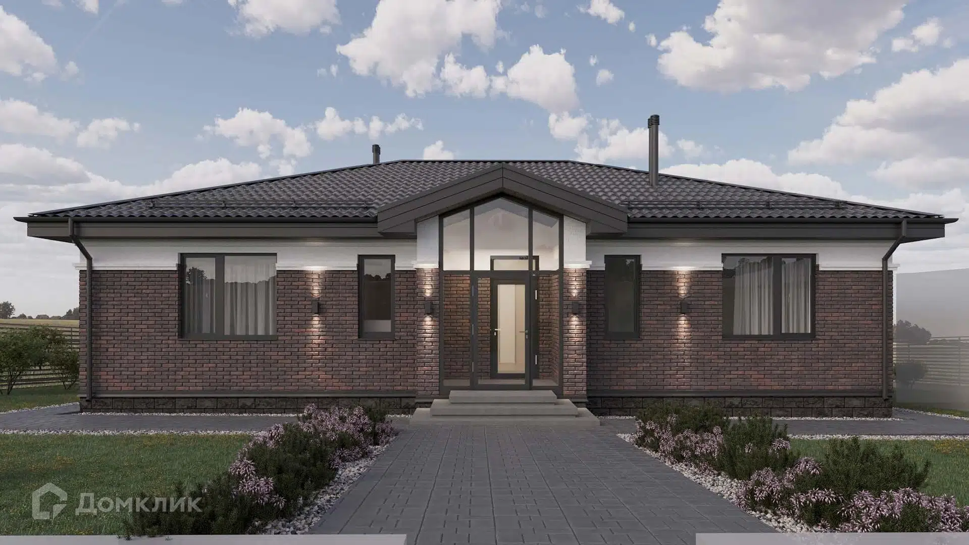 Проект дома «Дом в Устакасах» компании SD STROY из материала Керамические блоки площадью 125.7м² под ключ за 10056000₽ в Донецке | 1 этаж, 3 спальни, 1 санузел – Домклик