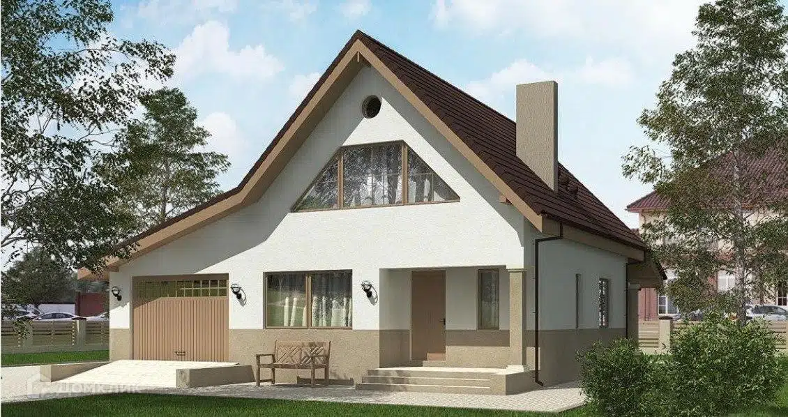 Проект дома «Афины» компании ООО «ЖИВЕМ ДОМА ДЕВЕЛОПМЕНТ» из материала SIP-панели площадью 185.23м² под ключ за 5600000₽ в Донецке | 2 этажа, 3 спальни, 2 санузла – Домклик