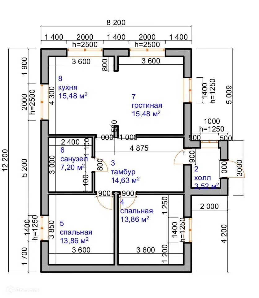 Планировка 1 этаж этажа