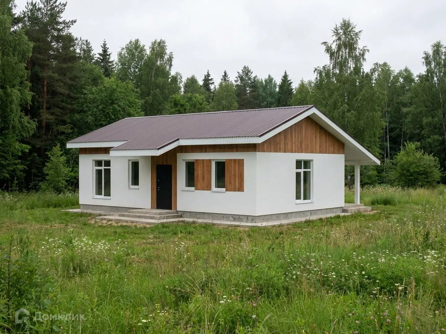 Проект дома «JG96» компании Строительство малоэтажных домов из материала Газобетонные блоки площадью 80м² под ключ за 5600000₽ в Луганске | 1 этаж, 2 спальни, 1 санузел – Домклик